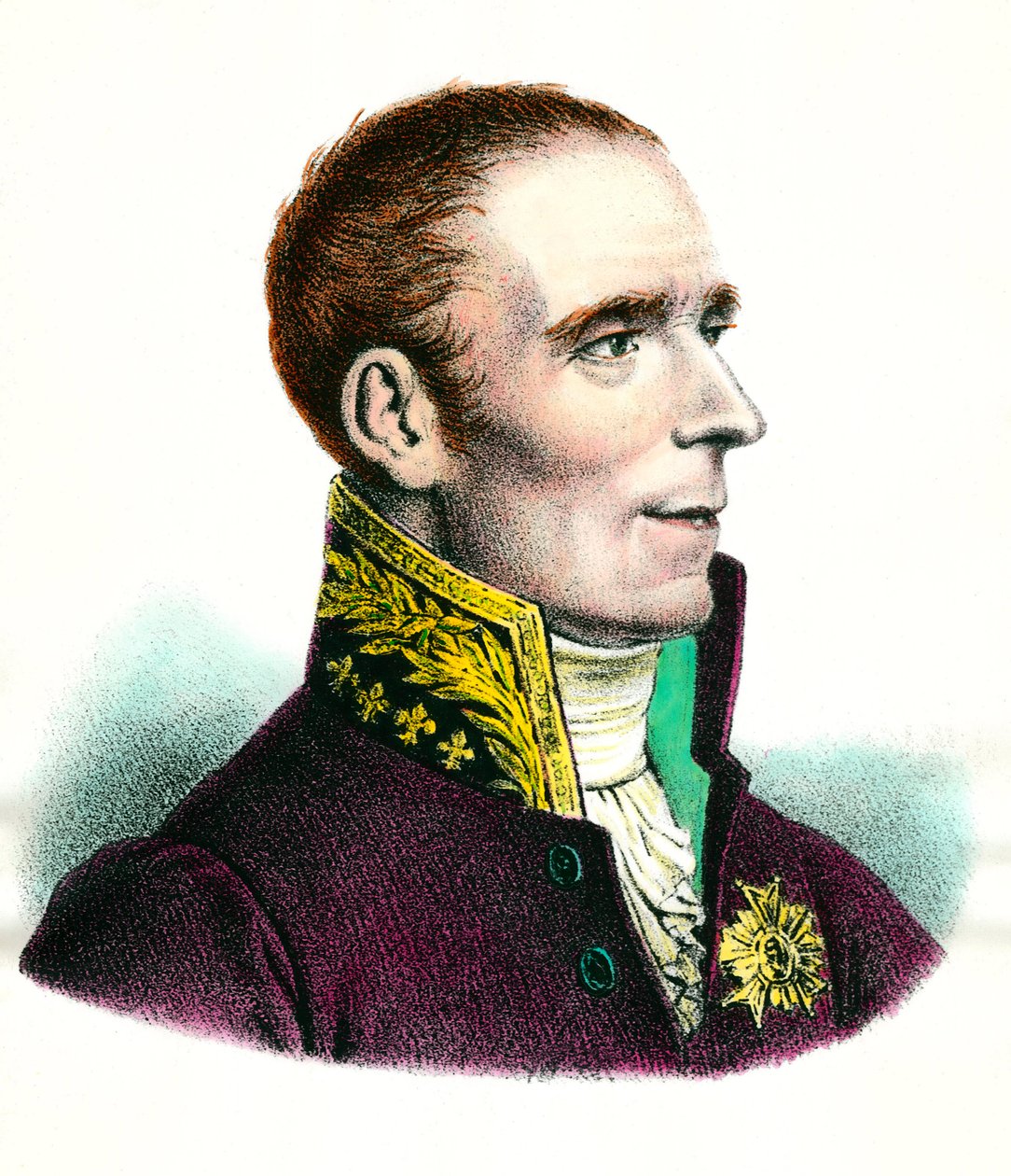 Retrato de Pierre Simon, Marquês de Laplace (1745-1827) Gravura astronômica do século XVIII Coleção particular de Unknown artist