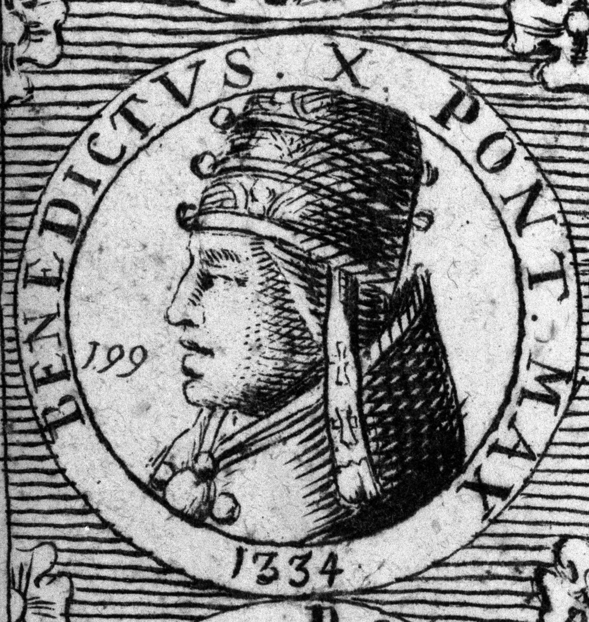 Retrato do Papa Benoît X ou Benoît 10. de Unknown artist
