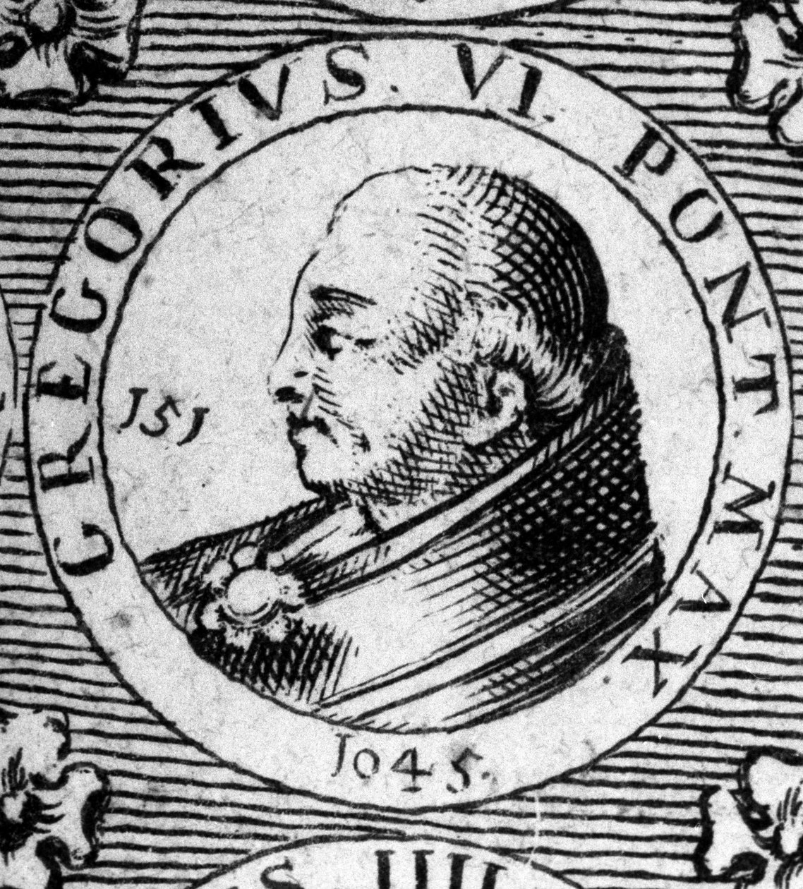 Retrato do Papa Gregoire VI (falecido em 1048). de Unknown artist