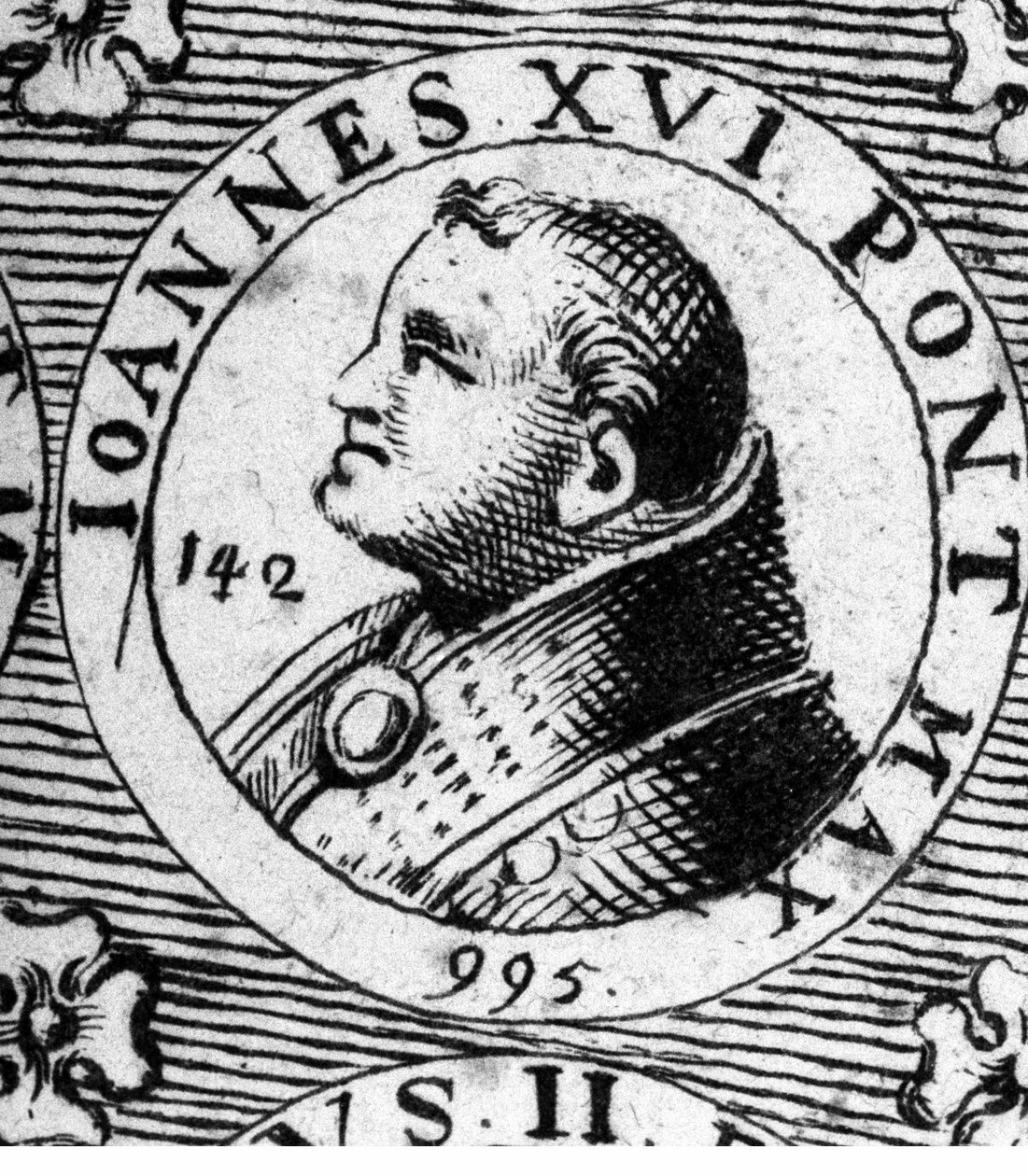 Retrato do Papa João XVI (Johannes Philagatus) (falecido 1013). de Unknown artist