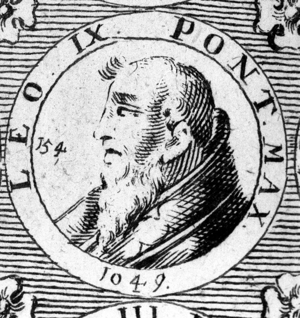 Retrato do Papa Leão IX (1002-1054). de Unknown artist