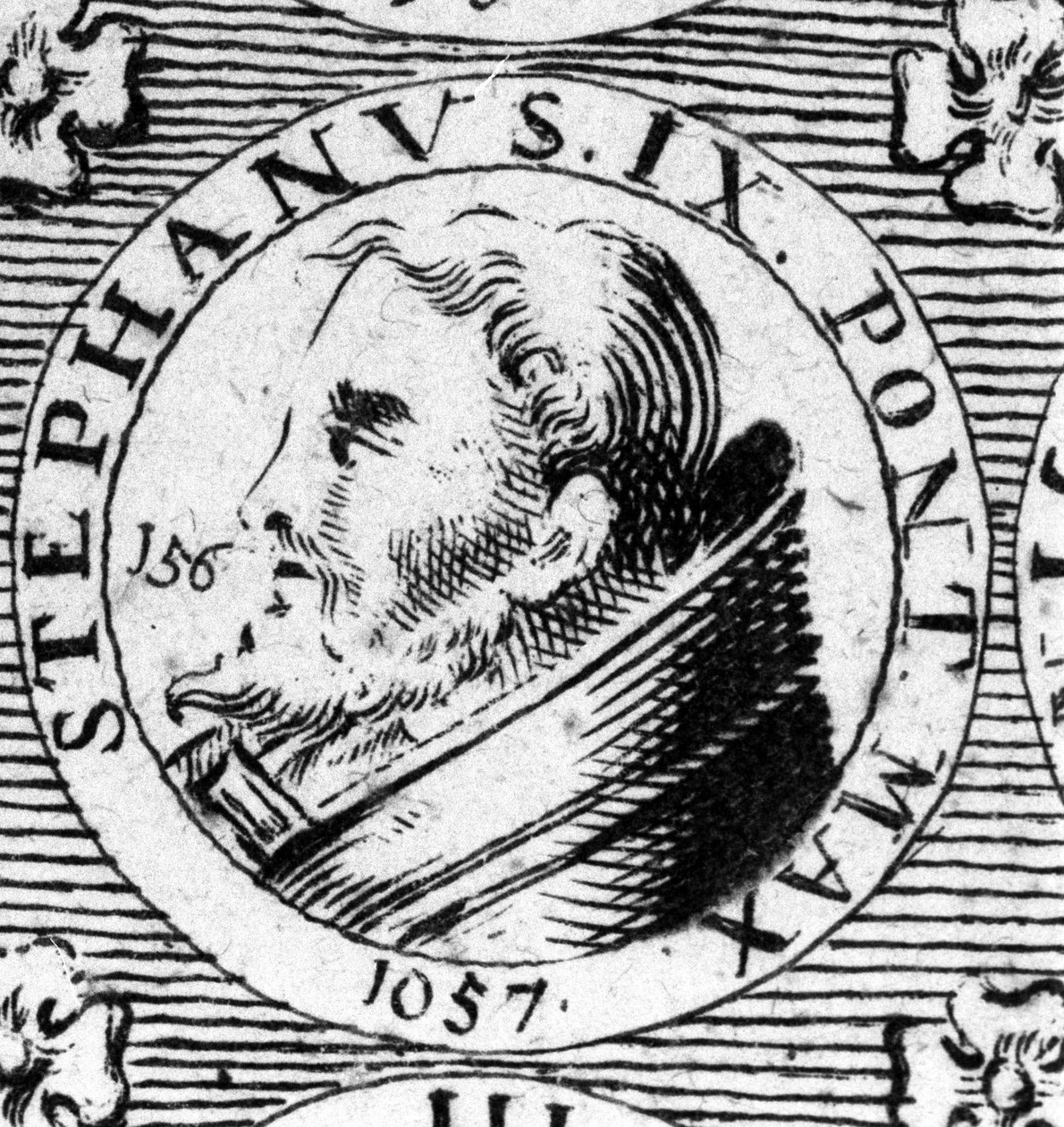 Retrato do Papa Estêvão IX (Stephane 9). de Unknown artist