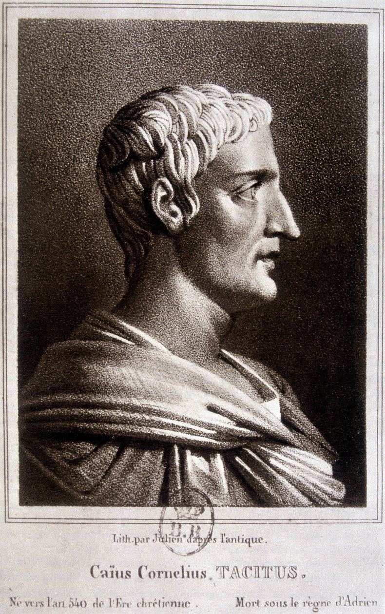 Retrato de Publius Cornelius Tacitus dit Tacite, historiador romano (v.56 -v.120). de Unknown artist