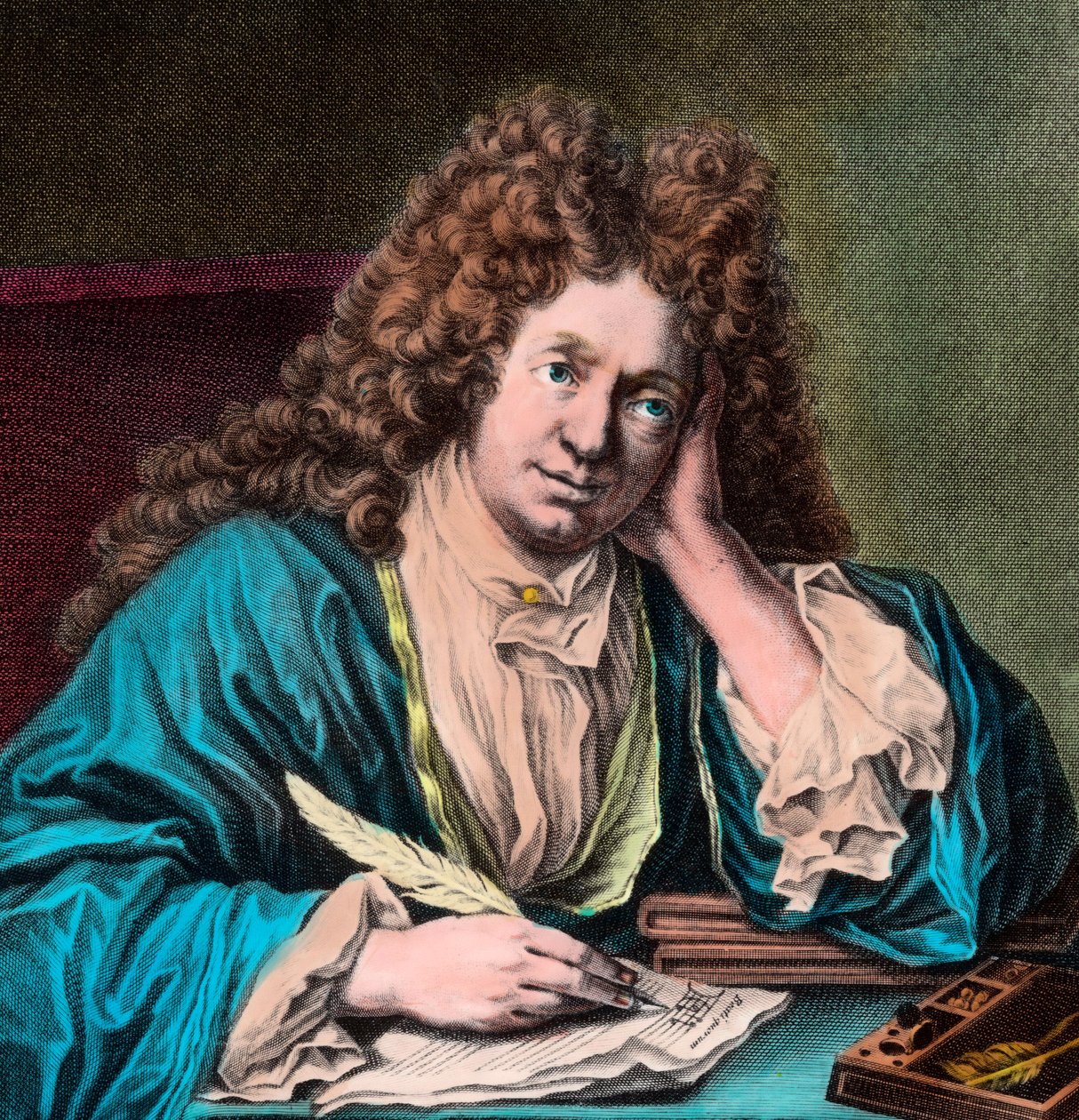 Retrato de Richard Delalande, superintendente da Música do Rei, em Paris de Unknown artist