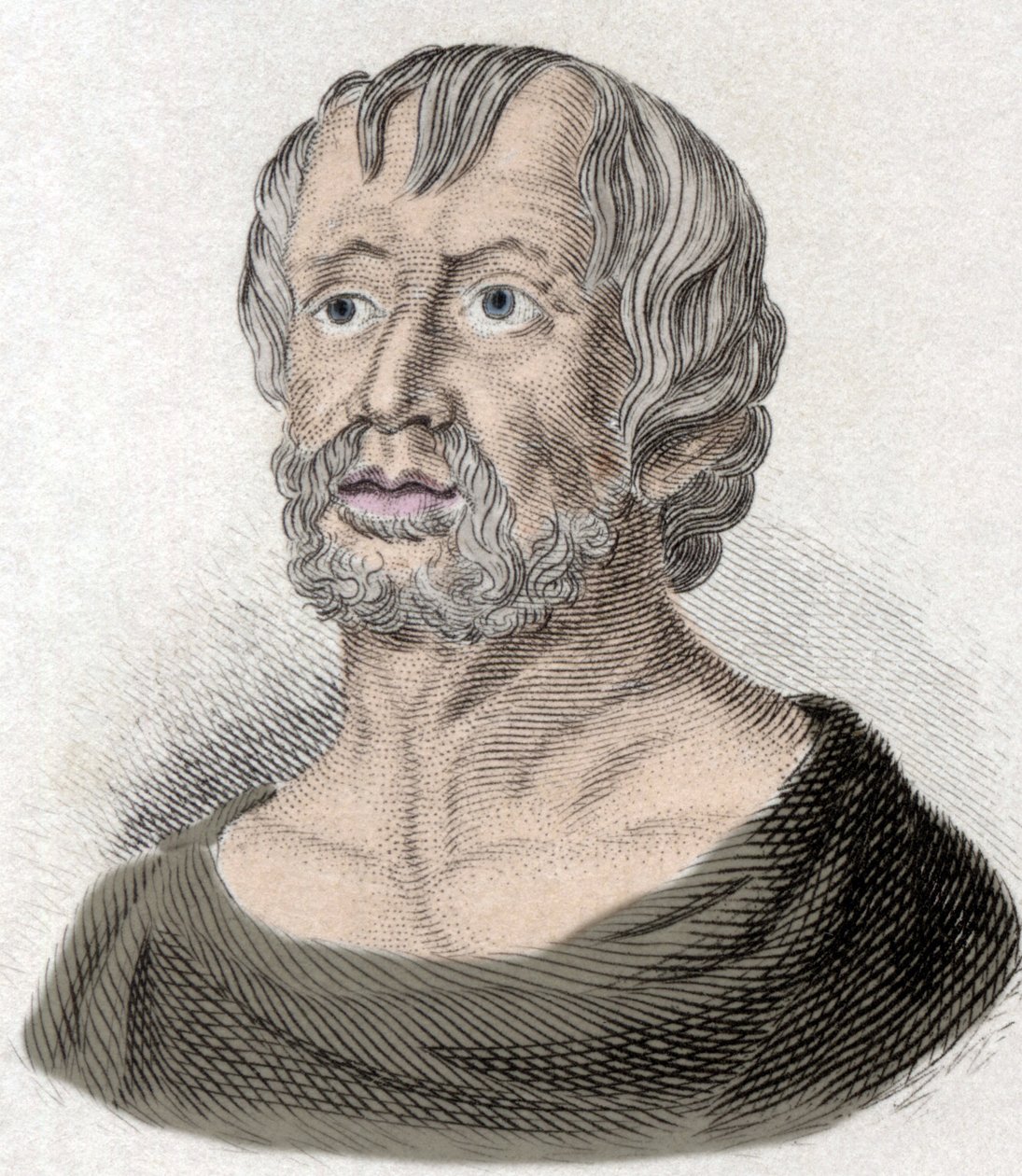 Retrato de Seneque (Lucius Annaeus Seneca, 4 AC-65 DC. JC), filósofo da escola estóica, dramaturgo e estadista romano. de Unknown artist