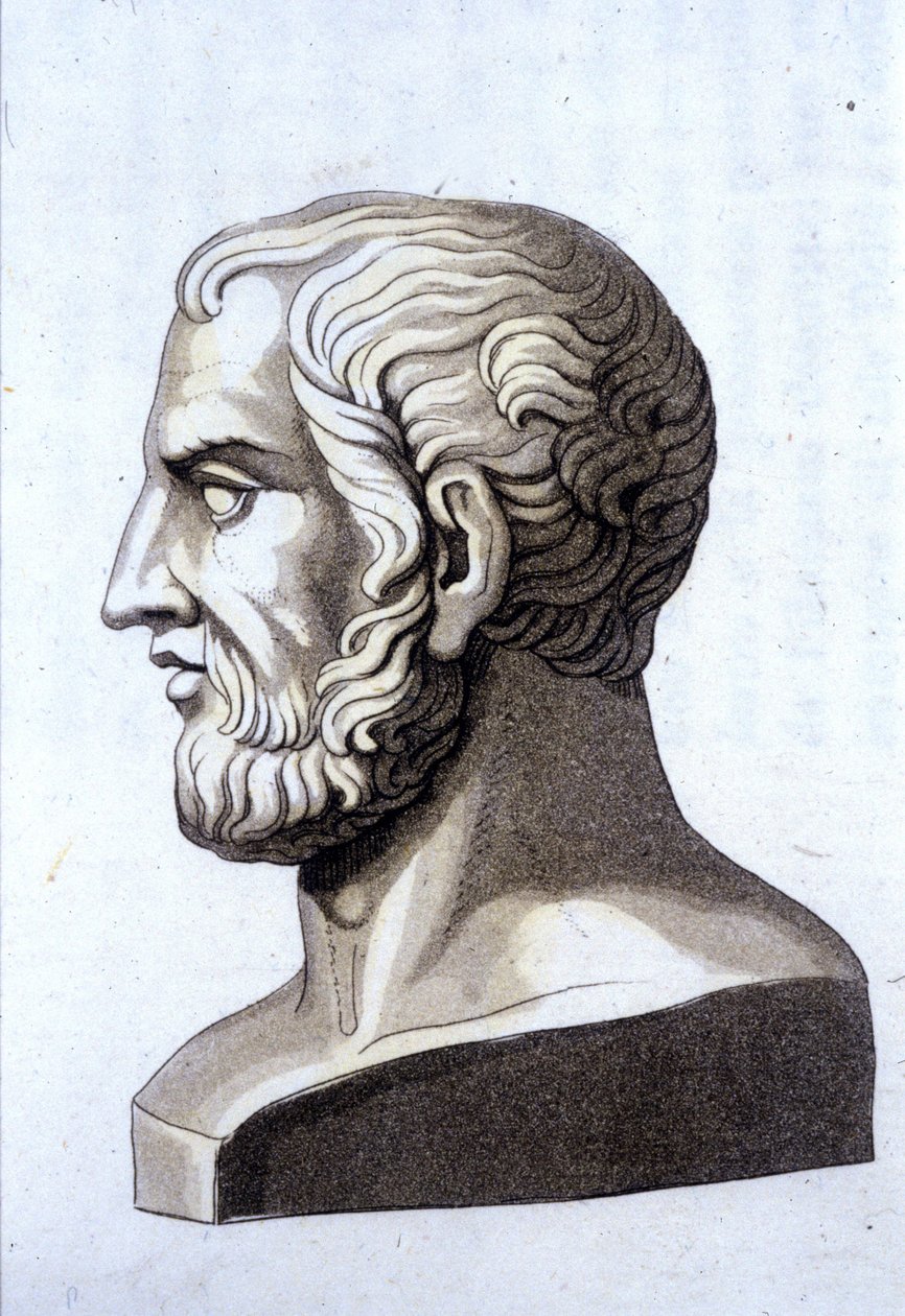 Retrato de Theophraste (372 AC- 287 AC), filósofo grego. de Unknown artist