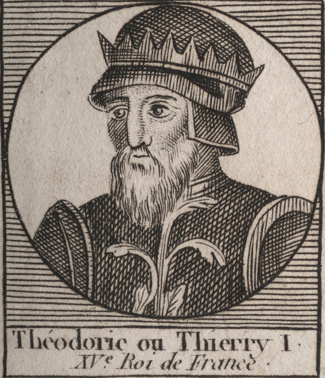 Retrato de Thierry III de Unknown artist