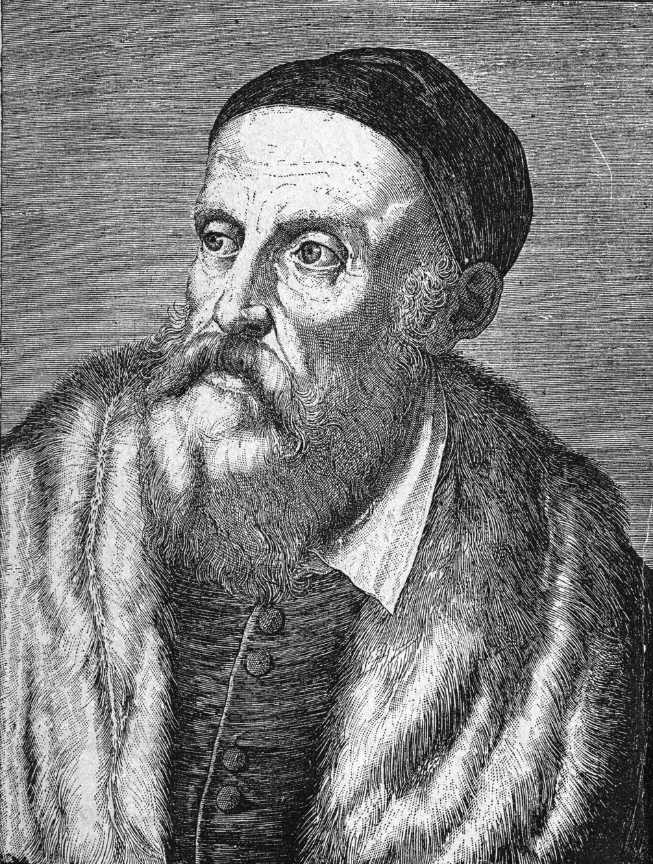 Retrato de Tiziano Vecellio (O Ticiano) (1490 - 1576) de Unknown artist