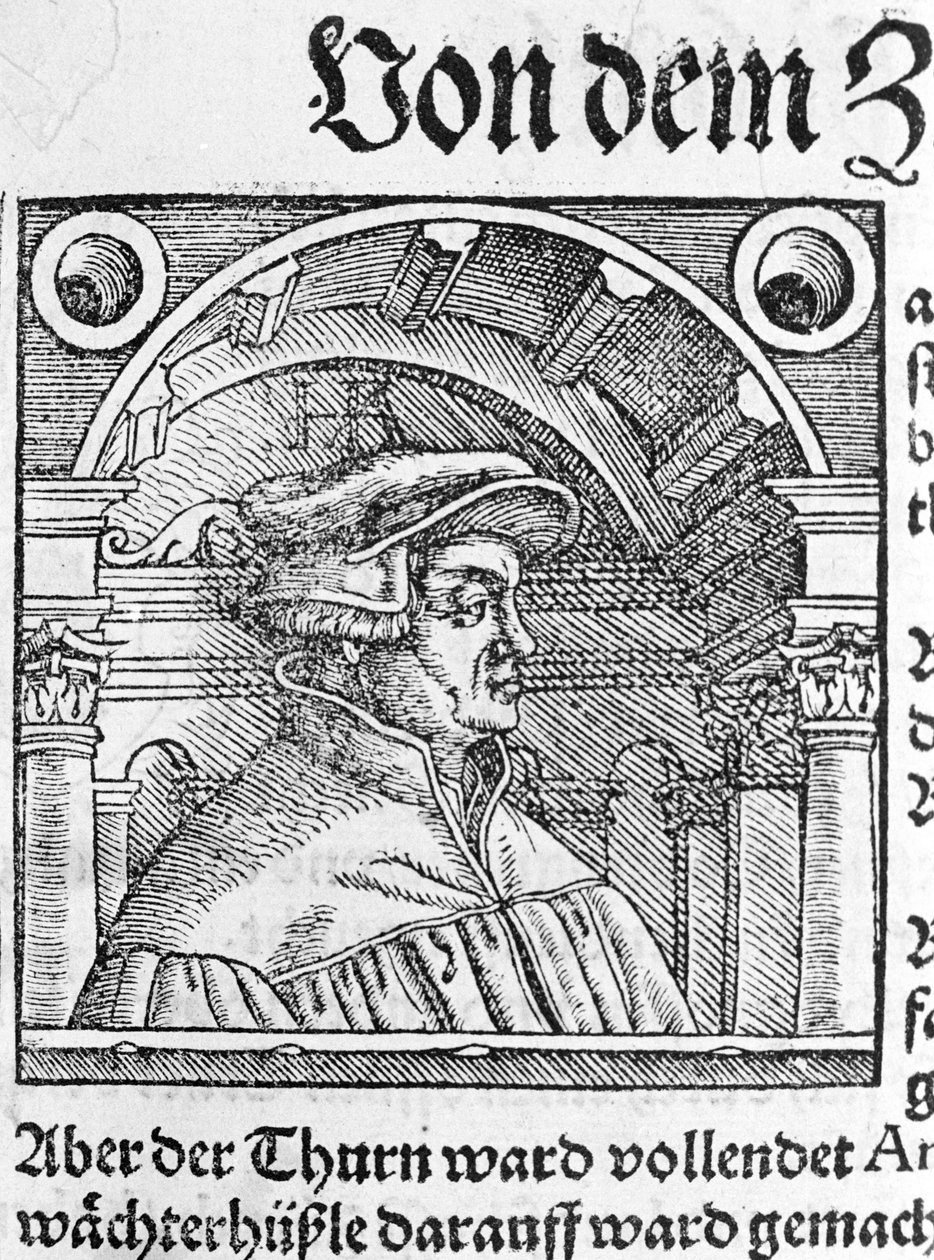 Retrato de Ulrich Zwingli (1484 - 1531), reformador religioso suíço. de Unknown artist