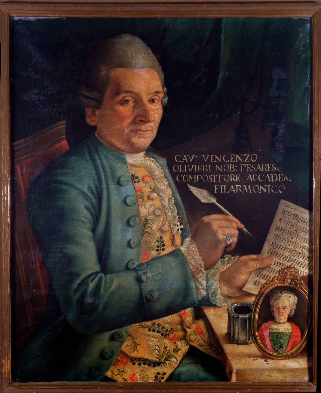 Retrato de Vincenzo Olivieri, compositor italiano (pintura de Unknown artist