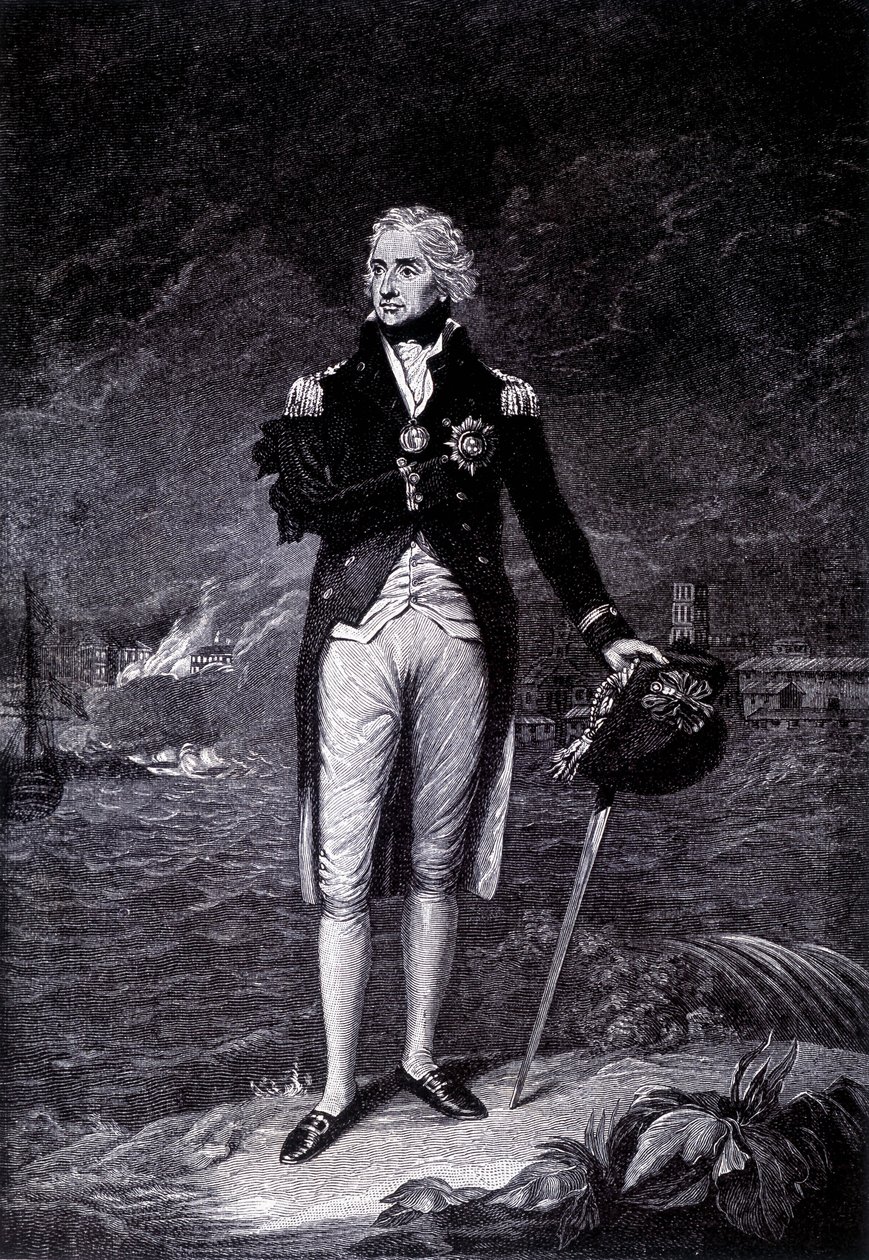 Retrato do Visconde Horatio Nelson (1758 - 1805), Almirante Britânico. de Unknown artist