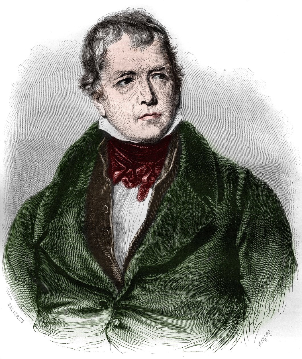 Retrato de Walter Scott (1771-1832), poeta e romancista escocês. de Unknown artist
