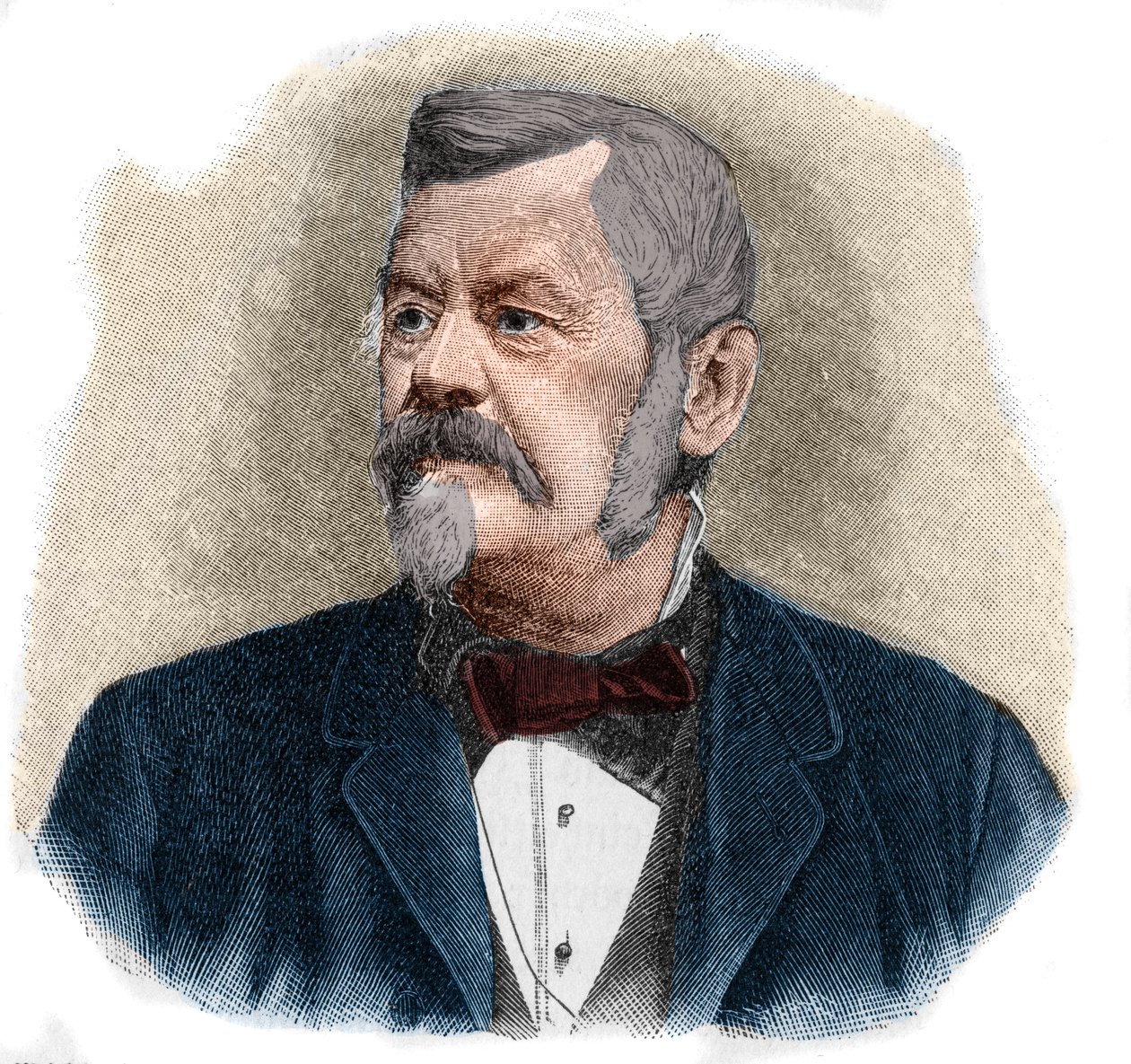 Retrato de Wilhelm Jordan (1842-1899) geodésico alemão. de Unknown artist