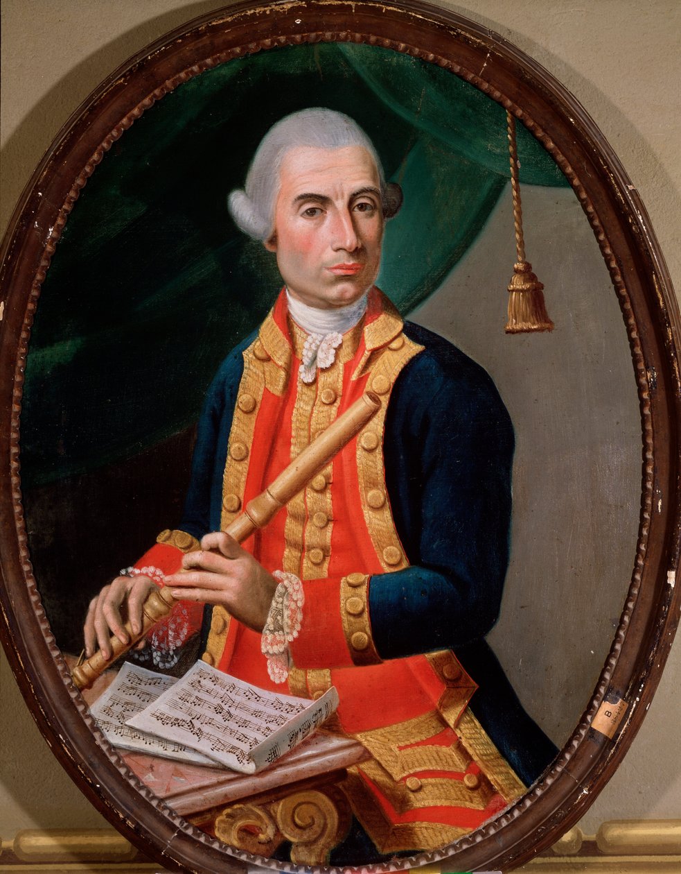 Retrato de um flautista (pintura de Unknown artist