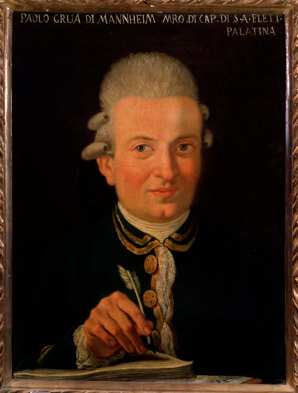 Retrato do compositor italiano Paolo Grua (1754-1833) Pintura anônima. Século XVIII. Bolonha, Civico museo Museo Bibliografico de Unknown artist