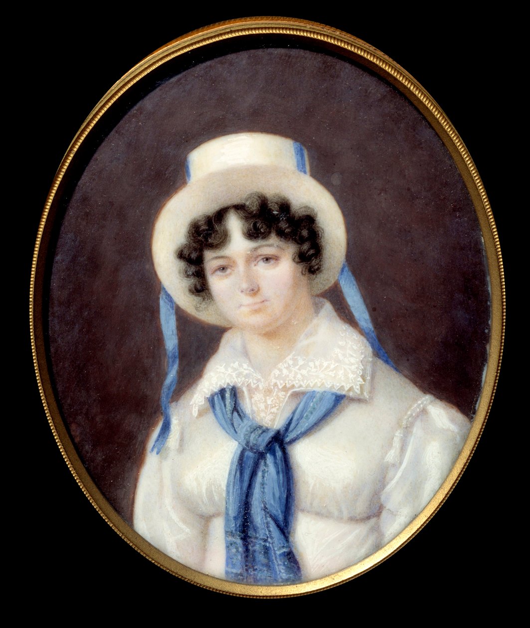Retrato da aventura inglesa Sophie Dawes, Baronesa de Feucheres (1790-1840), em traje de caça Pintura anônima em pastel do século XIX Chantilly, Musee Conde de Unknown artist