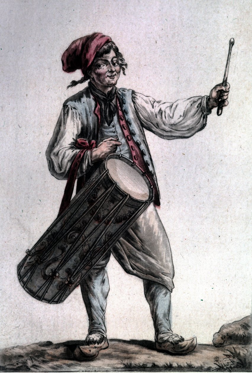 Retrato do Julgamento do tenor francês Antoine (1736 - 1795) no papel de Pêre la Joie em "The Harvesters" de André Modeste Grétry (1741 - 1813), Paris 1787 de Unknown artist