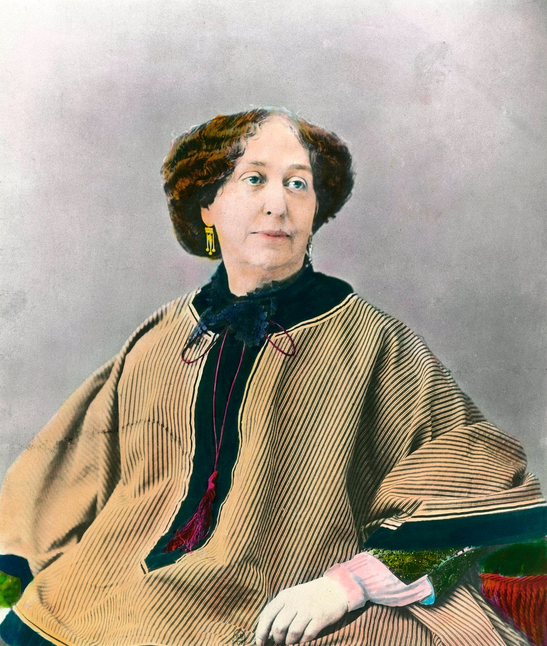 Retrato do Escritor George Sand (1804-1876) Aurore Dupin, Baronesa Dudevant de Unknown artist