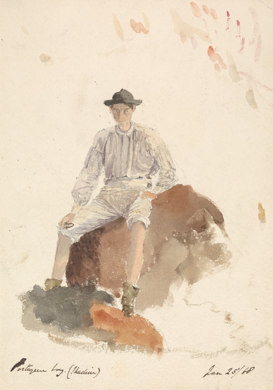 Rapaz Português (Madeira) 25 de Janeiro de 1868 de Unknown artist