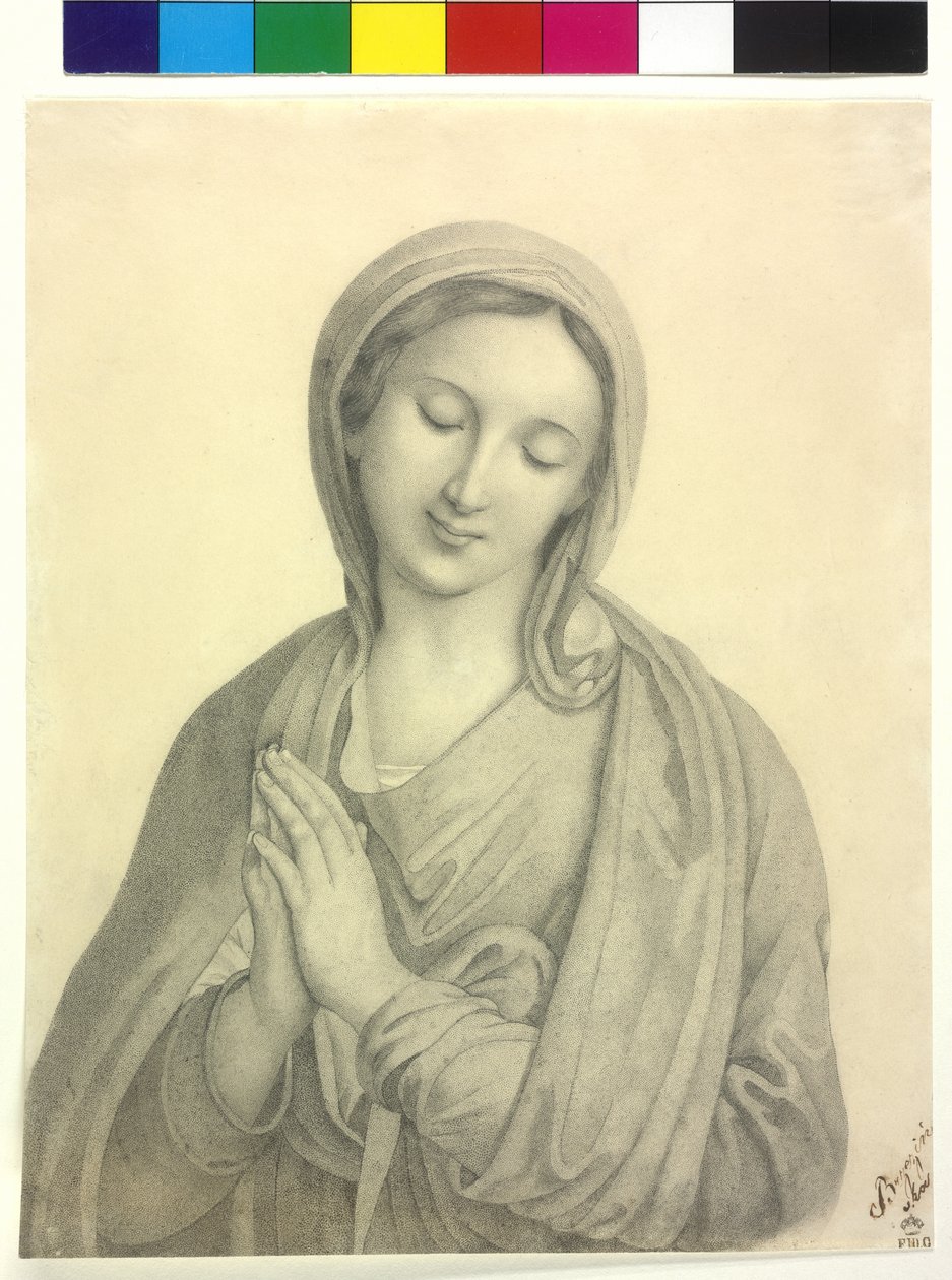 Madona rezadora de Unknown artist