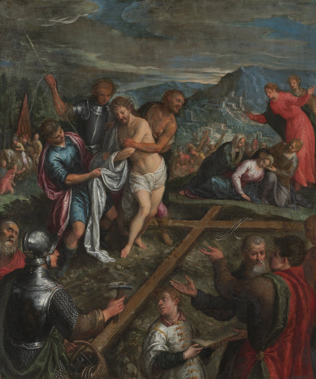 Preparação para a crucificação de Unknown artist