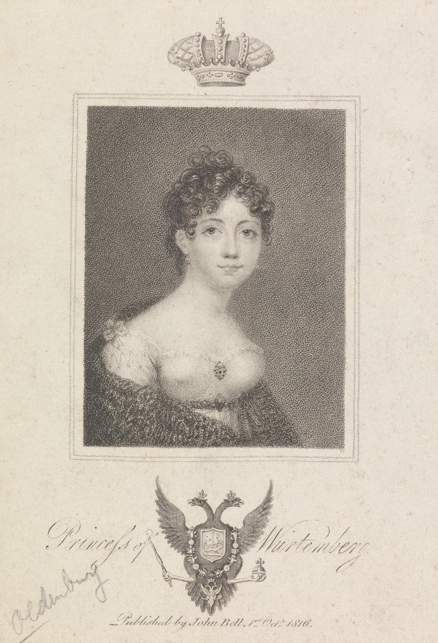 Princesa de Wurtemberg de Unknown artist