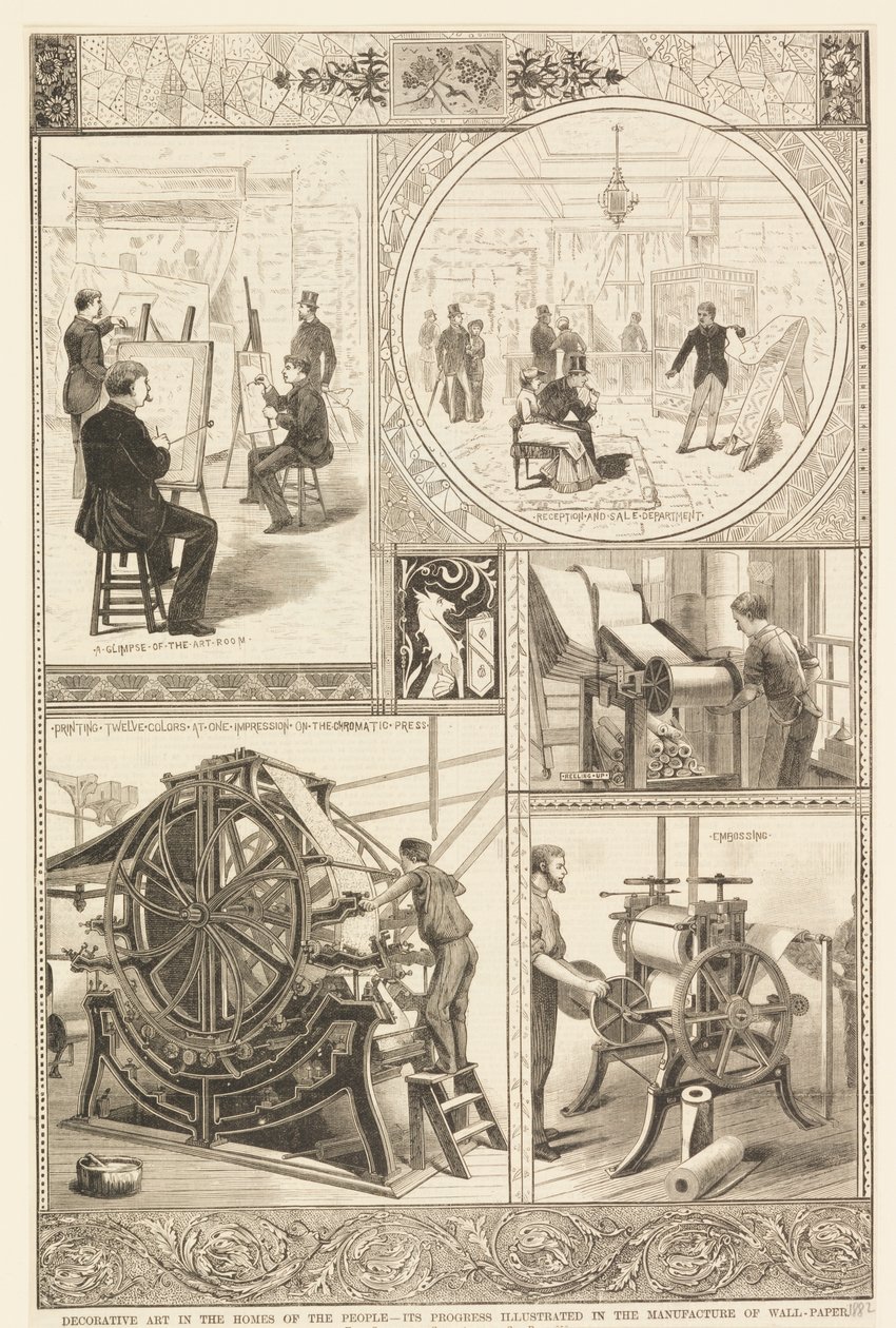 Processos de Produção de Papel de Parede de Unknown artist