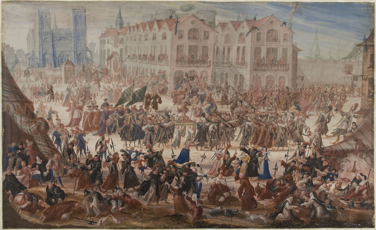 Procissão para Jacques Clément em frente a Notre-Dame de Unknown artist