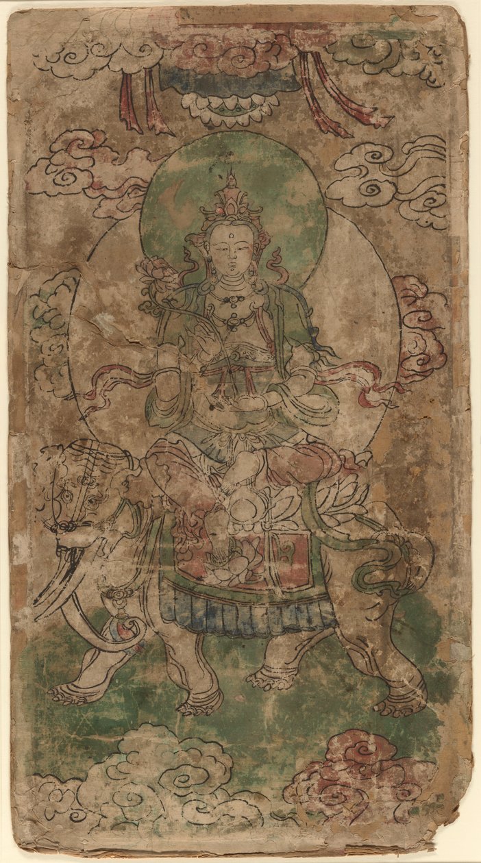 Puxian, o Bodhisattva da Benevolência de Unknown artist