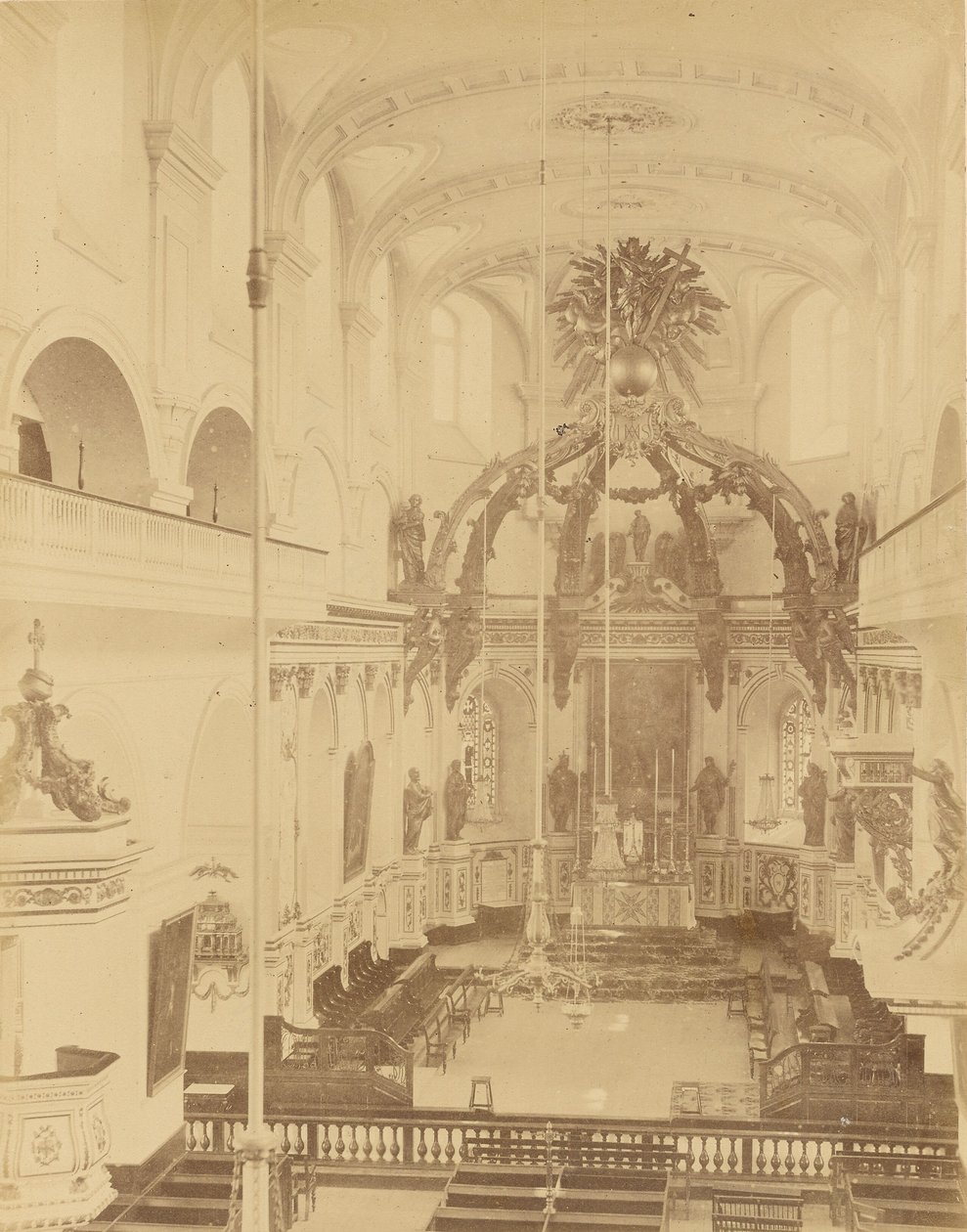 Quebeque, no interior da catedral de Unknown artist