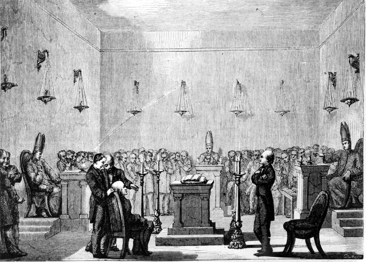 Recepção de um neófito mórmon de Unknown artist