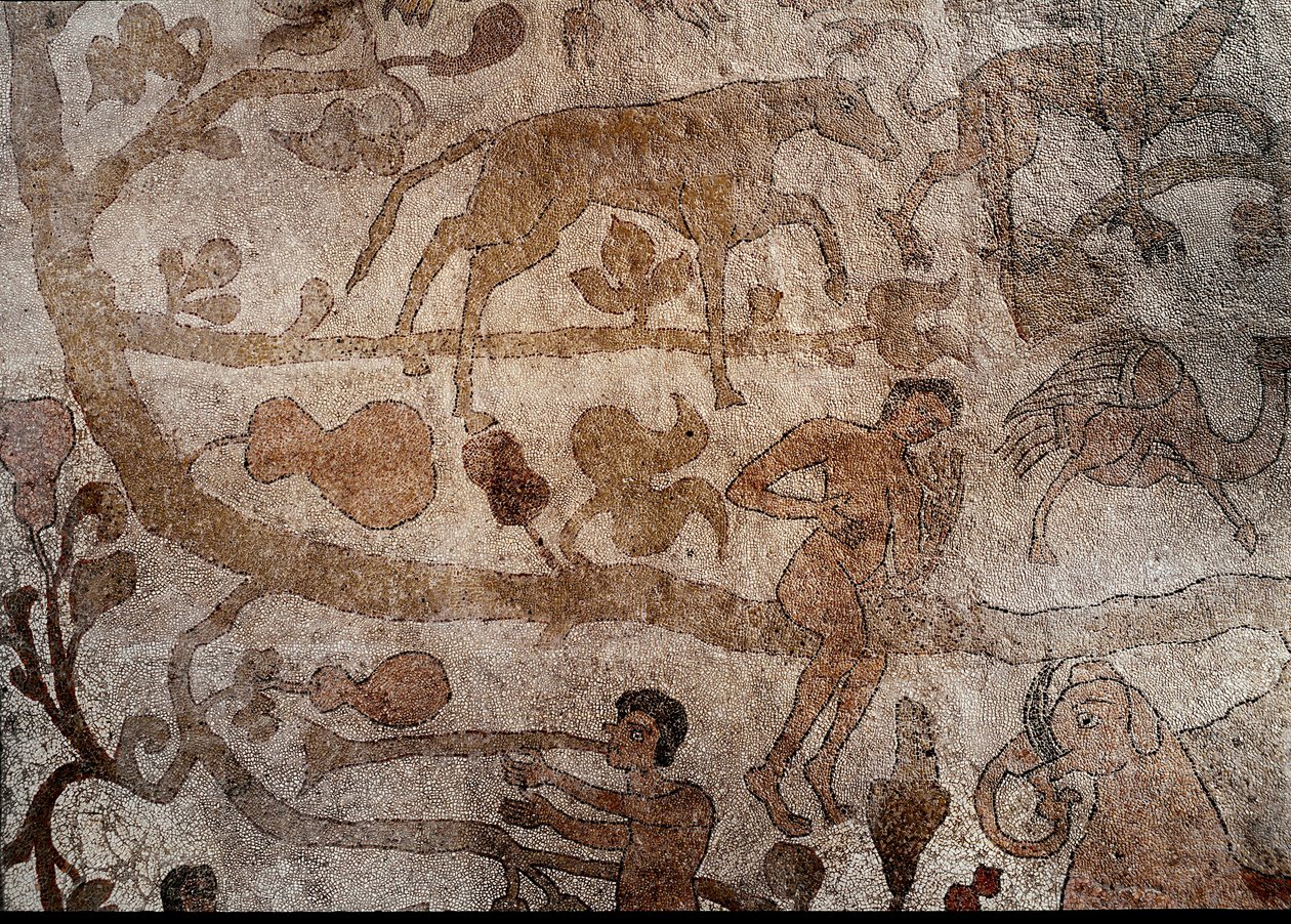 Representação da fauna índia imaginária simbolizando as façanhas de Alexandre, o Grande de Unknown artist