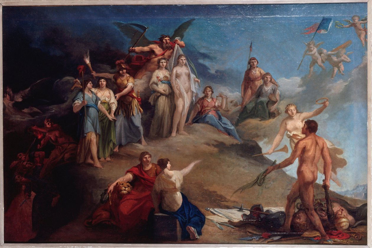 Alegoria revolucionária, ca. 1790 (óleo) de Unknown artist