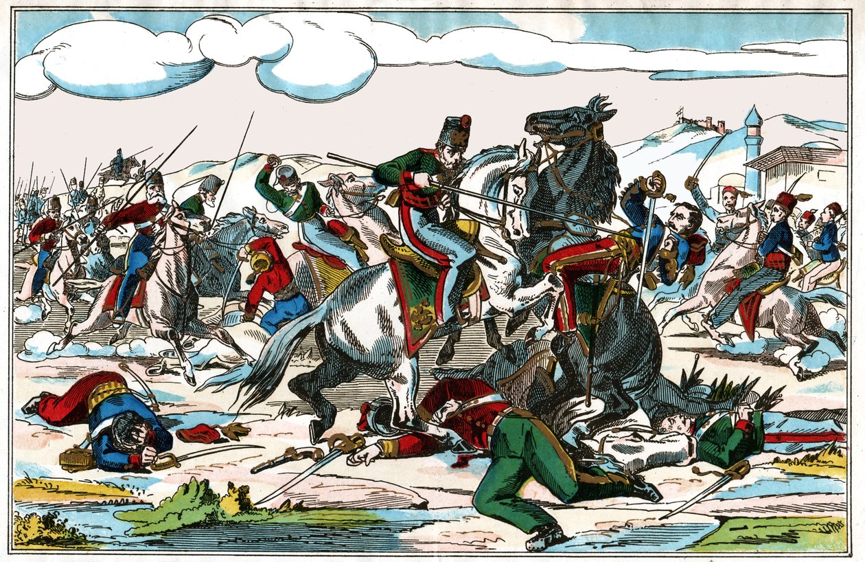 Guerra Turca Russa. (Ilustração, ca. 1880) de Unknown artist