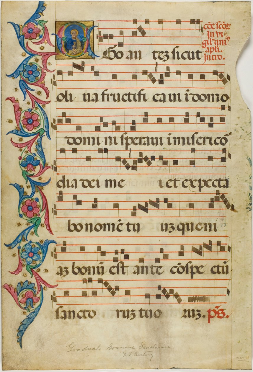 São Pedro numa inicial "E" historiada de um Gradual de Unknown artist
