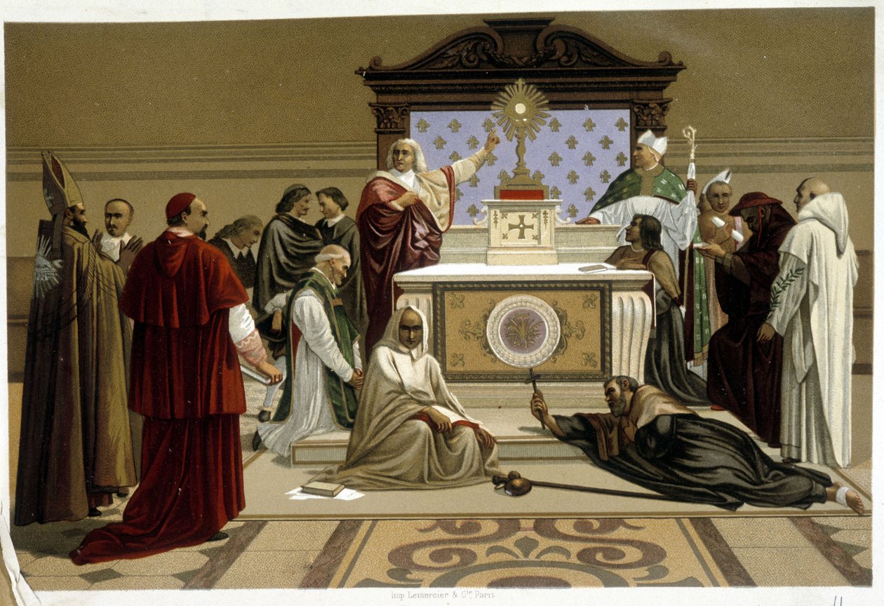 Teólogo de São Vicente de Paulo de uma pintura do século 19 d.C. de Unknown artist