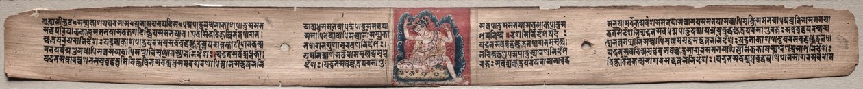 Samantabhadra Spinning Clouds of Things: Fólio 22 (reto), de um Gandavyuha-sutra (Escritura da Matriz Suprema): de Unknown artist