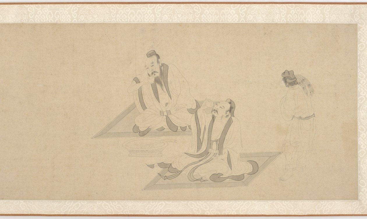 Cenas da vida de Tao Yuanming (parte 1) de Unknown artist