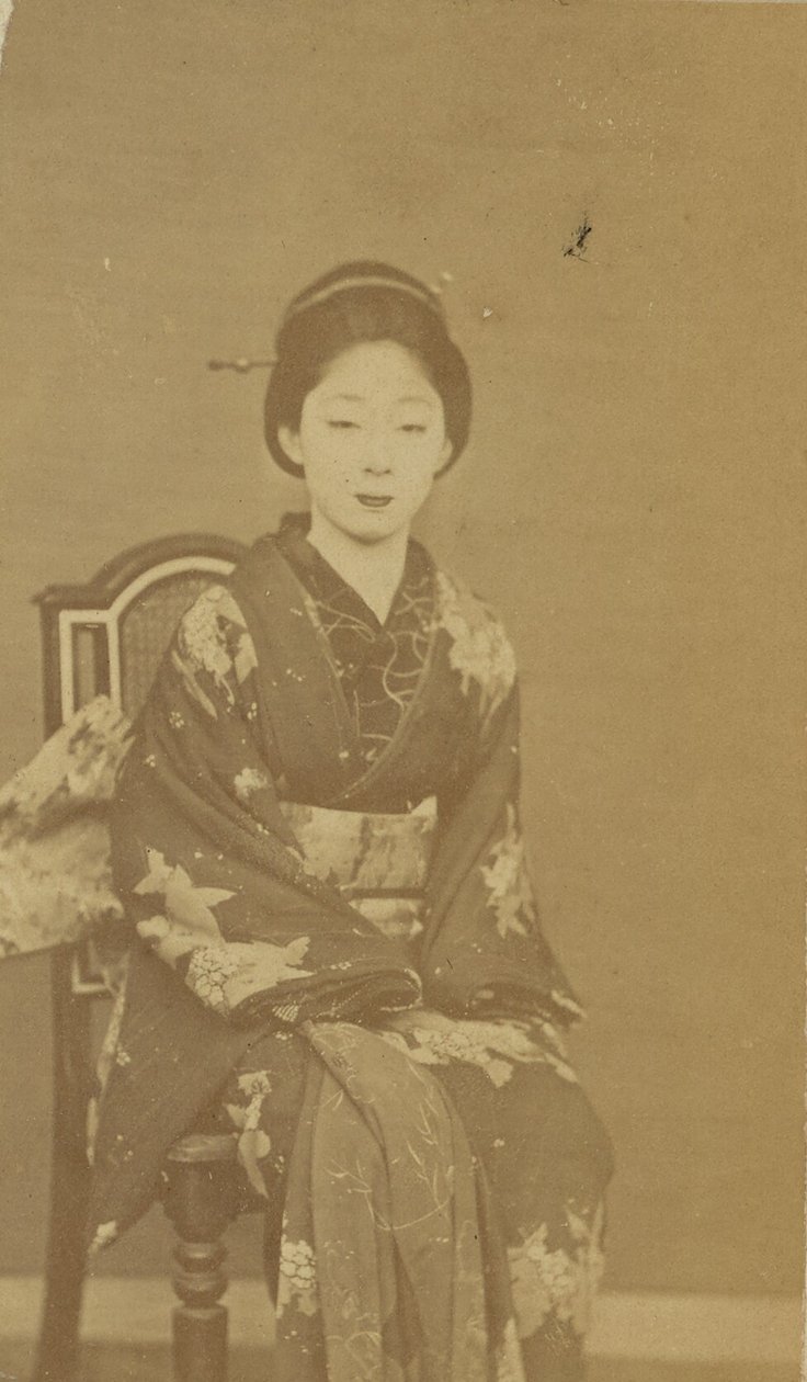 [Mulher japonesa sentada]. de Unknown artist