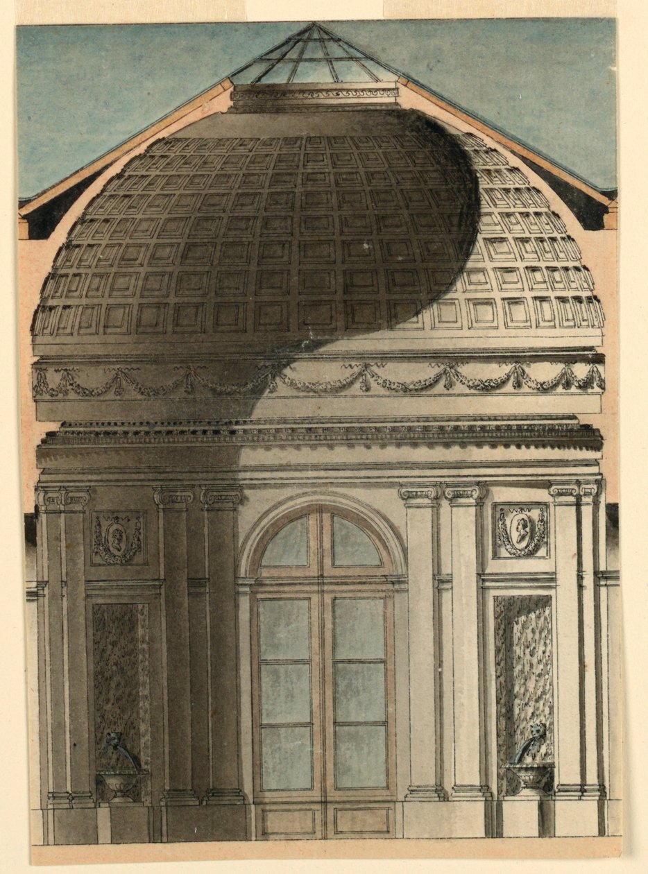 Seção de um Pavilhão Circular de Unknown artist
