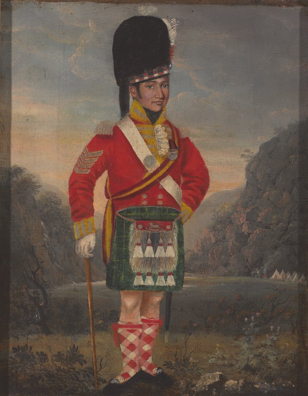 Sargento, 92o Highlanders, 1816 por volta de de Unknown artist