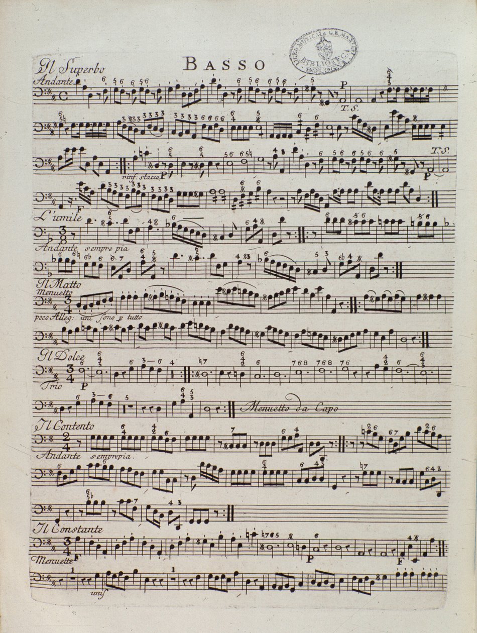 Página de música da Sinfonia Periódica de Karl Ditters von Dittersdorf de Unknown artist