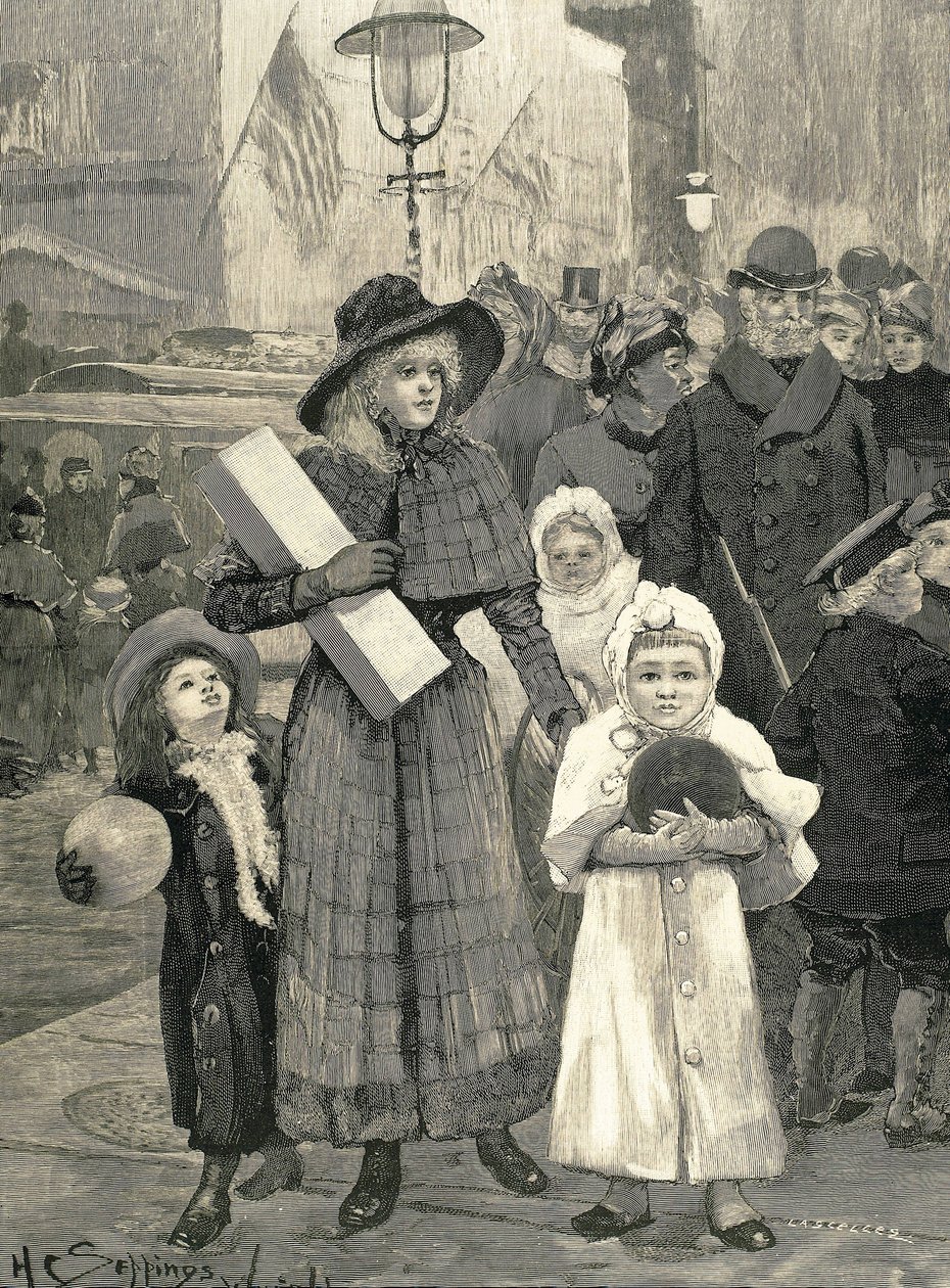 Shopping New York (1891). de Unknown artist