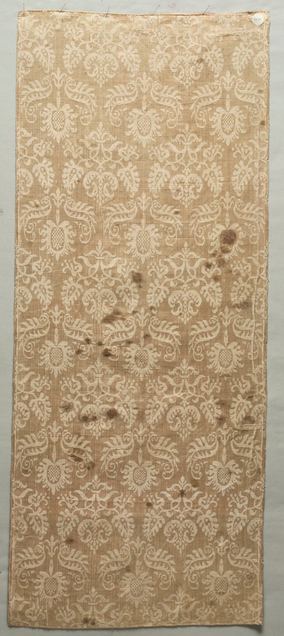 Fragmento de seda e linho de Unknown artist