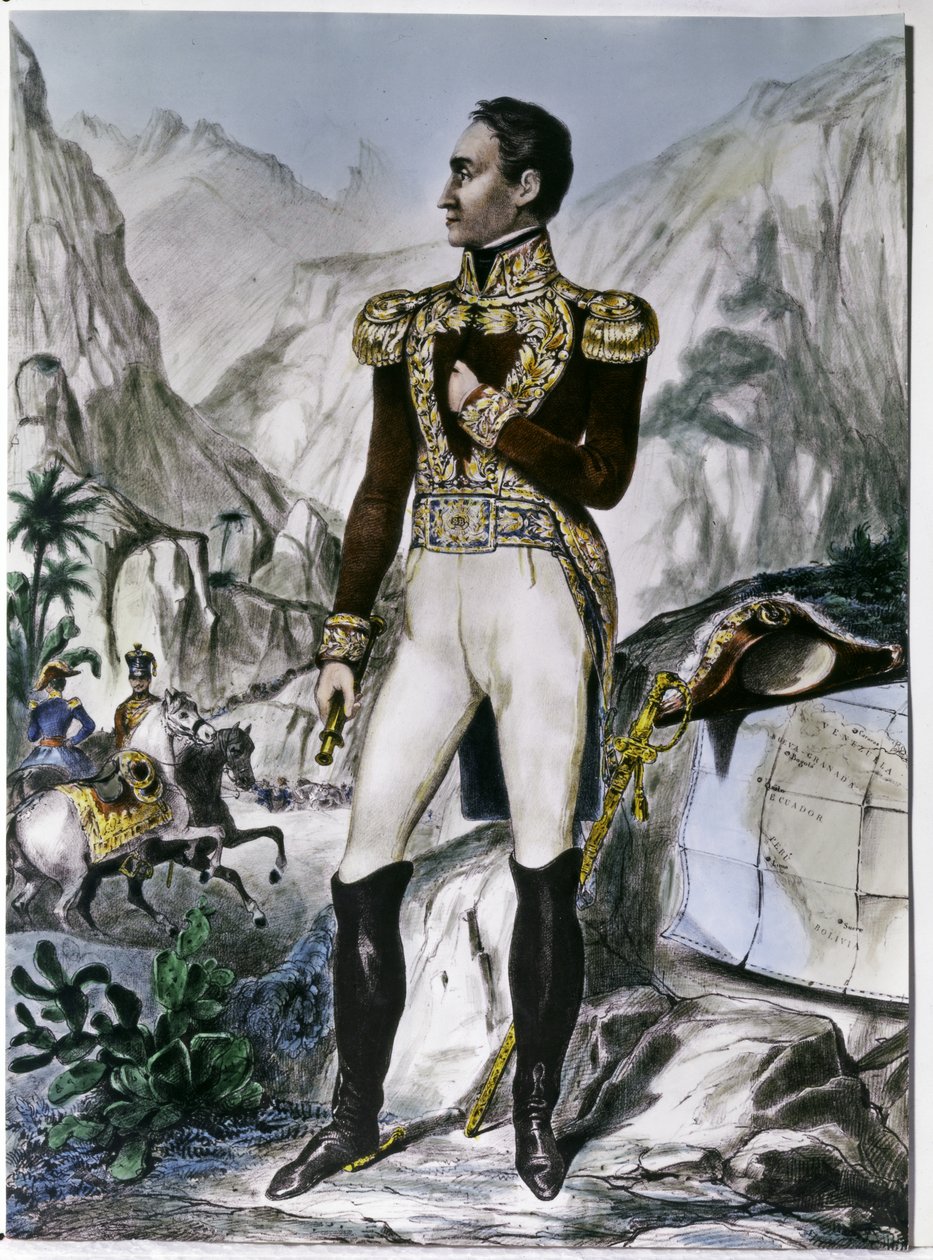 Simon Bolivar (1783-1630) (gravura) de Unknown artist