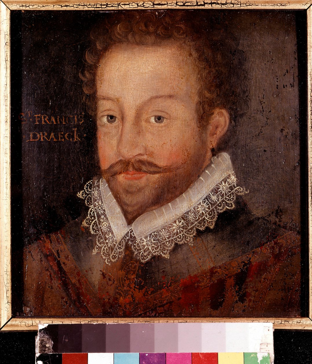 Sir Francis Drake, após uma gravura atribuída a Jodocus Hondius, c.1583 de Unknown artist