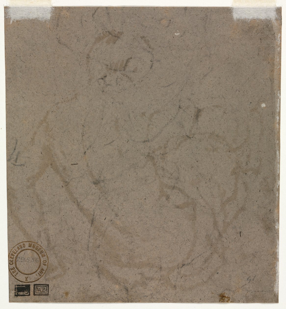 Esboço (verso) de Unknown artist