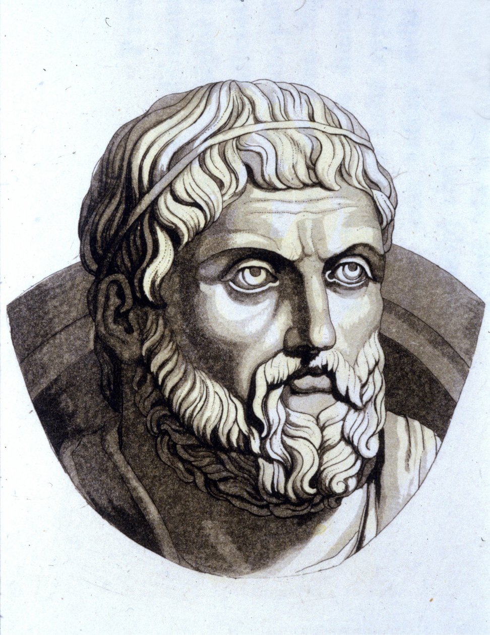 Sophocles (496 AC - 406 AC). de Unknown artist