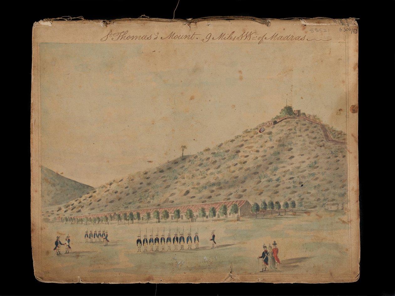  Monte de St Thomas, 9 milhas SW de Madras de Unknown artist