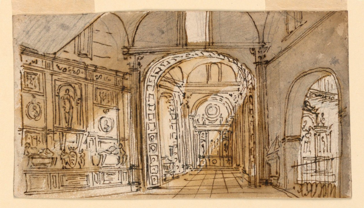 Cenário, Interior da Igreja de Unknown artist